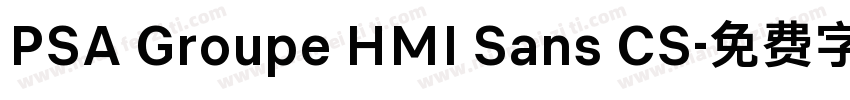 PSA Groupe HMI Sans CS字体转换